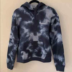 Felpa donna Champion tie dye con cappuccio piccola nuova con etichetta - Foto 1 di 9
