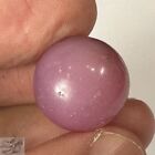 Handmade Melon Ball Marble, Pink, Handmade, 3/4 in, 1860-1920, Germany, S746