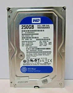 Western Digital WD Blue WD2500AAKX SATA 250GB 16MB Tested Cache HDD Hard Drive - Picture 1 of 1