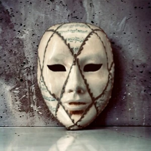Vintage Venetian Paper Maché Mask Masquerade Carnival Full Face Wall Art - ITALY - Picture 1 of 24