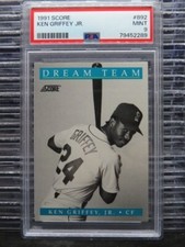 1991 Score Ken Griffey Jr Dream Team #892 PSA 9 MINT Seattle Mariners HOF LEGEND
