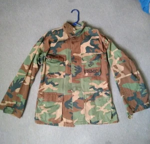 Vintage Army USMC Men's Long Sleeve Button Front Camouflage Shirt, Small Regular - Picture 1 of 12