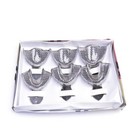 6x Abdrucklöffel Perforiert Edelstahl Autoklavierbar Dental Impression Trays