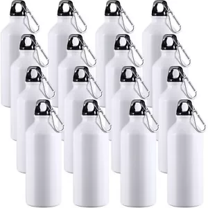 CHENGU 16 Pack Aluminum Water Bottles 20 Oz Blank Reusable Water Bottles - Picture 1 of 6