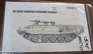 ACHZARIT EARLY CRUEL LADY ECHELON D356177 PT.1 MARKINGS 1/35 - Picture 1 of 3
