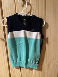 Nautica Boys Sweater Vest Size Small (4)