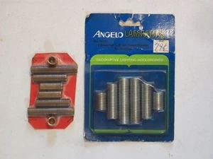 Electric NIPPLES LIGHT FIXTURES 1/4, 1/8 IP 1/2, 3/8 OD ANGELO LAMPARTS 2 PACKS - Picture 1 of 4