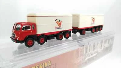 BREKINA Fiat 690 Millepiedi con cassoni isotermici "GELATI ALEMAGNA"  1:87  - Immagine 1 di 2