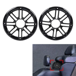 Glossy Black Rear Speaker Grill Cover For Harley Tri Glide Ultra FLHTCU/L 14-23 - Picture 1 of 11