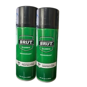 Brut Classic Men’s Deodorant 24HR Powerful Odor Protection 10 Oz Each Lot Of 2 - Picture 1 of 3
