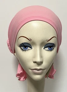 NWT! Hats with Heart Zoey Chemo Scarf Cap • Stretchy Knit Fabric • PINK - Picture 1 of 4