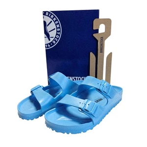 Nuovi sandali Birkenstock Essentials Arizona da uomo 10 impermeabili blu EVA nuovi con scatola - Foto 1 di 12