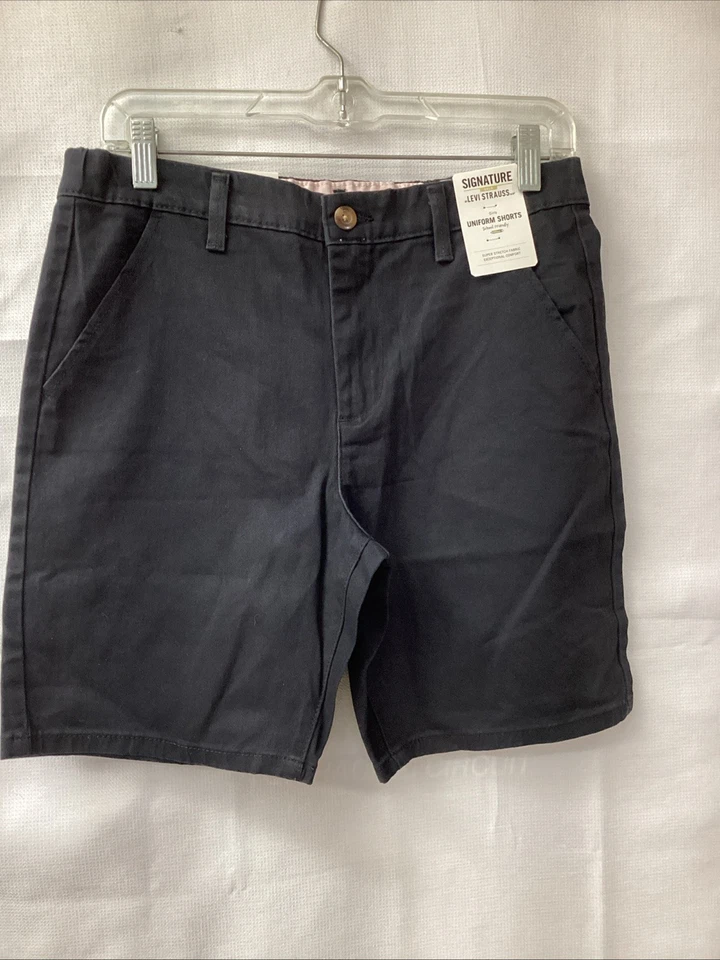 Levi Strauss Signature Gold Bermuda / Uniform Shorts Girls 12 Reg Black Levi's