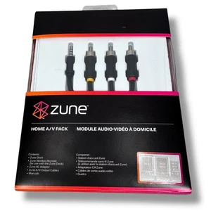 Vintage Microsoft Zune Home A/V Pack Dock Remote Adapter Cables - H7A-00001 - Picture 1 of 7