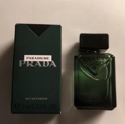 NUEVO EN CAJA PRADA PARADIGME EAU DE PARFUM SPLASH MINI BOTELLA TAMAÑO VIAJE .23 FL OZ 7 ML Foto 1 de 3