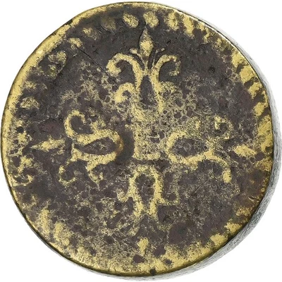 [#1504299] France, Louis XIII, Demi Franc, Monetary Weight, Brass, VF - Photo 1/2