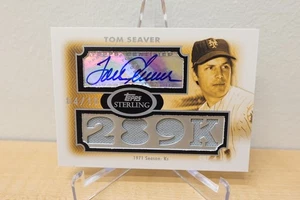 2008 Topps Sterling Tom Seaver Auto Game Used Patch Relic SP 4/10 - Picture 1 of 2