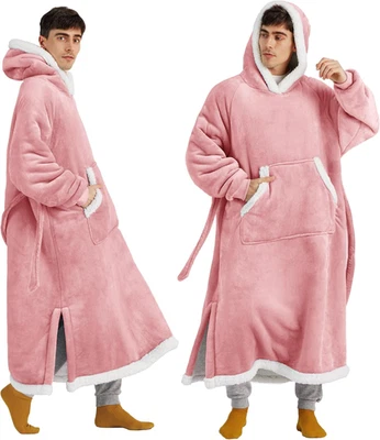 Bedsure 可穿戴毯子连帽衫,长连帽毯子运动衫,如圣诞桦树 — 第 1/4 张图片