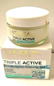 L'Oreal Triple Active Multi Protection Moisturiser 50ml Tagescreme. Normal/Kombi - Bild 1 von 9