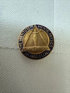 Vintage The Institute Of Mental Physics Los Angeles Lapel Pin - Picture 1 of 8