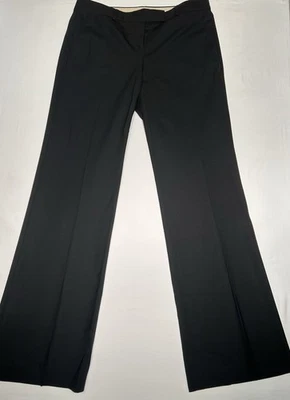 Theory Vintage Women’s Size 10 Black Wool Blend Bootcut Pants 32/34 Stretch - Image 1 of 4