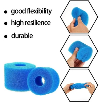 16 Pc For Pure Spa Reusable Washable Foam Hot Tub Filter Cartridge S1 Type New - Image 1 of 4
