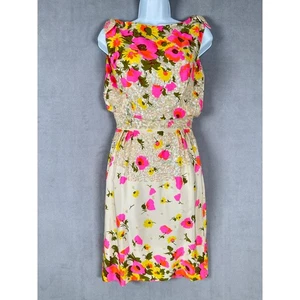 Vestido de cóctel vintage de seda con lentejuelas de los años 60 de Pat Sandler para resaltar PLS LEER - Imagen 1 de 19