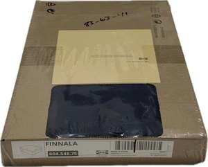 Ikea FINNALA Footstool Cover for Ottoman Storage Orrsta Black-Blue 604.548.75 - Imagen 1 de 5
