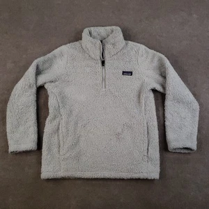 Patagonia Los Gatos Sweater Girls Medium Beige Pullover Fleece STY65495FA19 - Picture 1 of 11