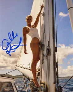 CAMILLE KOSTEK SIGNED 8x10 PHOTO SI SWIMSUIT MODEL ROB GRONKOWSKI GF BECKETT BAS - Picture 1 of 2