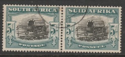 África do Sul ERROR VARIE GV 1947 5 RAIN FLAW (R. 20/6) sg122a - Imagem 1 de 2
