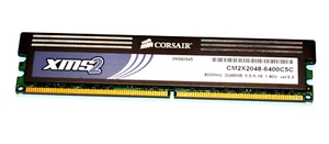 2 GB DDR2-RAM 240-pin PC2-6400U non-ECC CL5 'Corsair CM2X2048-6400C5C' 1,8V ver - Photo 1/2