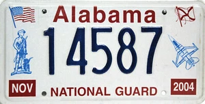 Alabama National Guard  2004  License Plate USA  14587  Originalbild - Bild 1 von 1