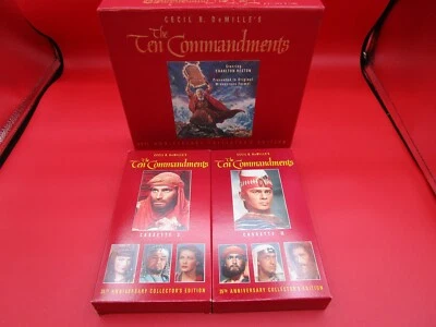 The Ten Commandments (VHS, 1992, Letterboxed 35th Anniversary Collectors... - Image 1 of 4