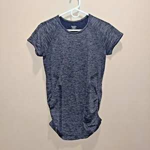 Athleta Womens Fastest Track Tee Ruched Activewear Top Stretch L Running Sporty - Picture 1 of 10