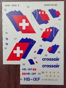 1/144 - REVELL DECAL - CROSSAIR AIRLINES - BRITISH AEROSPACE BAE 146-200 - 04208 - Bild 1 von 2