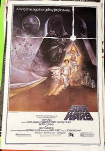 STAR WARS! R'80S FAN CLUB STYLE A REPRO'! KLASSISCHES GEROLLTES U.S. OS FILMPOSTER! - Bild 1 von 2
