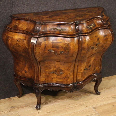 Commode antique Venetian style furniture dresser chest of drawers 20th century Cover