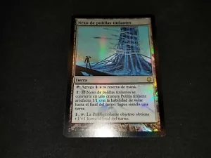 MTG 1x Darksteel rare land LP Spanish FOIL Blinkmoth Nexus ships w/ tracking - Picture 1 of 2