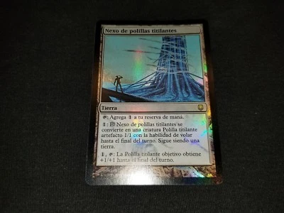 MTG 1x Darksteel rare land LP Spanish FOIL Blinkmoth Nexus ships w/ tracking - Image 1 of 2