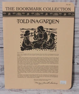 THE BOOKMARK COLLECTION cross stitch patterns TOLD IN A GARDEN - Picture 1 of 3