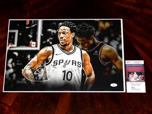 SAN ANTONIO SPURS ALL-STAR DEMAR DEROZAN SIGNED 12X18 PHOTO JSA COA!!! - Picture 1 of 1
