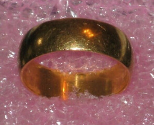 Vtg. 14k Yellow Gold Ring Band Size: 11.25 (22 mm) / 7.7 g.
