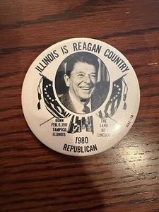 Illinois Is Reagan Country - Illinois College Republican Federation Button - Bild 1 von 1