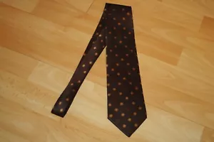 LANVIN Paris Herren Seiden Krawatte dunkelbraun made in France - Bild 1 von 6
