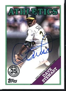Dave Stewart 2023 Topps #88BA-DAS TOPPS 35th Anniversary Autographs AU - Bild 1 von 2