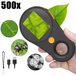 500X Digital Microscope 2.0inch Video Coin Microscop with Magnifying Glass 2025 - Picture 1 of 12