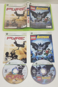 LEGO Batman / PURE Dual Combo (Xbox 360, 2009) 2 In 1 - Tested & Working!