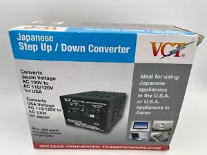 VTC VT-500J -Japanese Step Up/Down Voltage Transformer Converts Japan 100 Volts - Picture 1 of 9