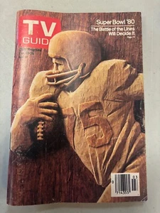 TV Guide Magazine January 19 1980 Super Bowl '80 Central Iowa Ed. No Label - Picture 1 of 1